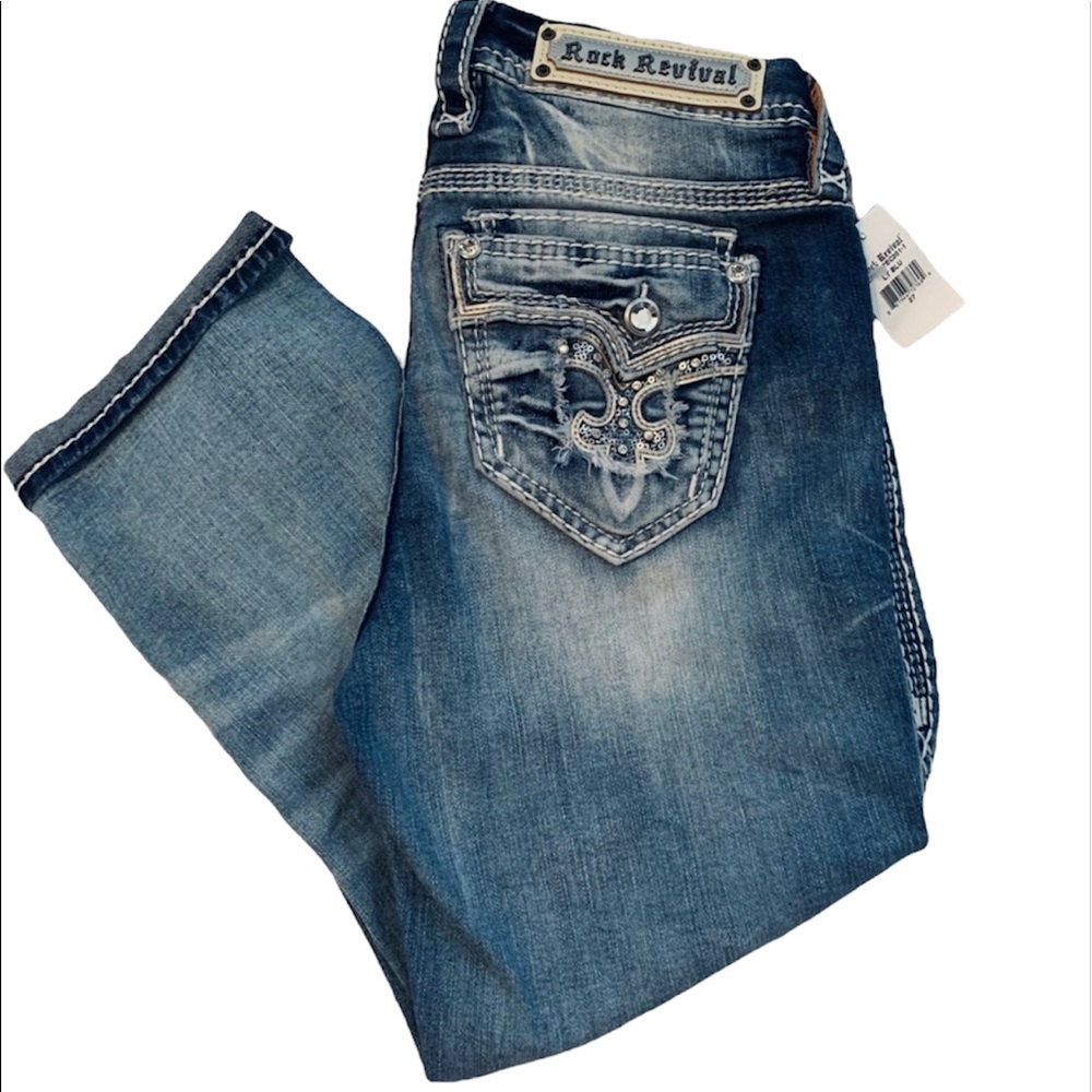 NWT 🏷 Rock Revival Easy Capri